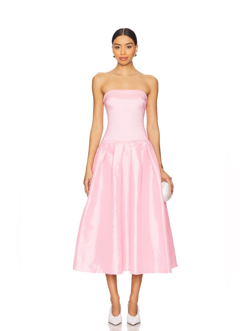 Cambria Strapless Dress in Pink